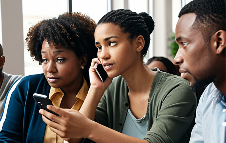 **

A diverse group of people connecting and supporting each other in a modern, stressful urban environment. Some are talking on phones, others are meeting in a support group. Focus on a sense of community, hope, and strength. Include elements representing financial aid, job searching, and psychological support.

**